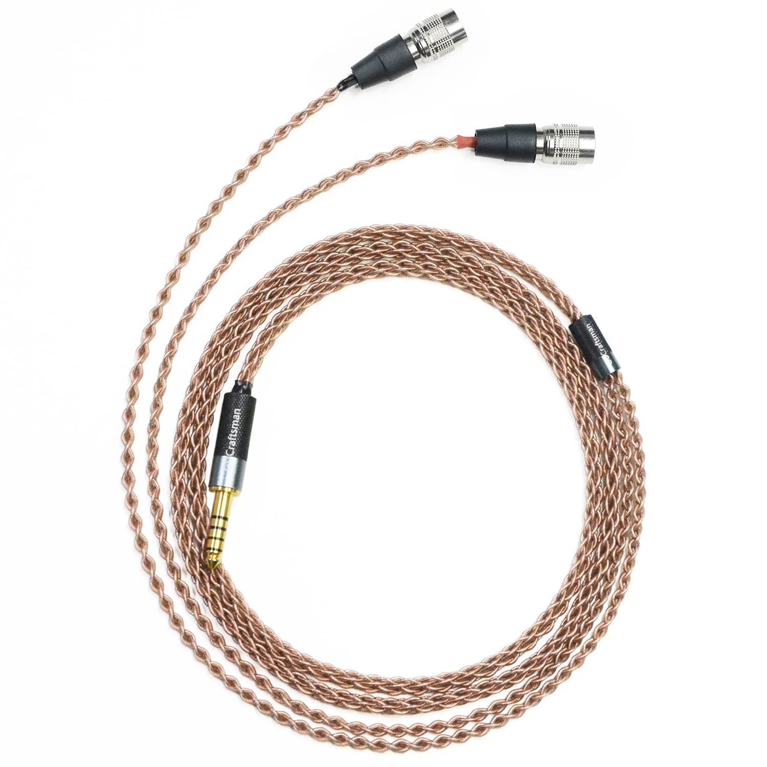 6N Single Crystal Copper Upgrade Headphones Cable 4.4mm/4Pin XLR Balance Headphone Upgrade Cables for MrSpeakers/Dan Clark Audio Aeon 2 Ether 2 Ether C Flow Stealth (4.4mm Balanced Plug)