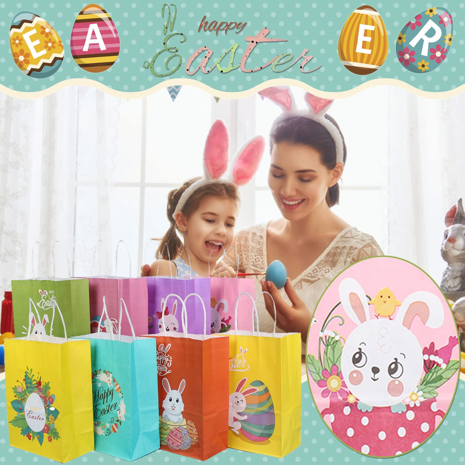 Printable pasen cadeauzakje. Vul het met paaseitjes