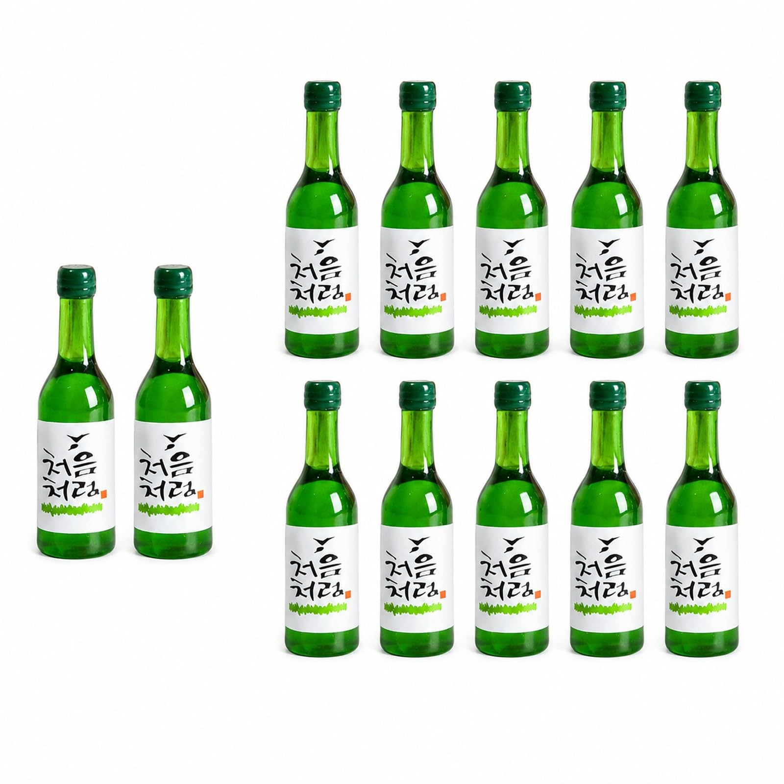 LUOZZY 12 Pcs Mini Korean Soju Bottle Dollhouse Accessories - Miniature Resin Wine & Beer Bottles-image-38