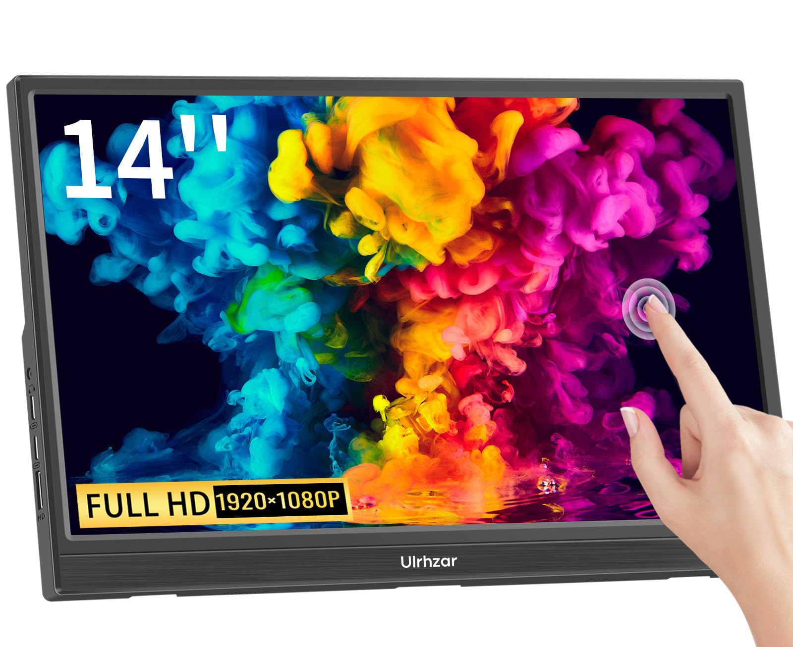 Touchscreen Monitor 14 Inch Portable Monitor 1920x1080 60Hz IPS Panel with USB C HDMI Input for PC Phone