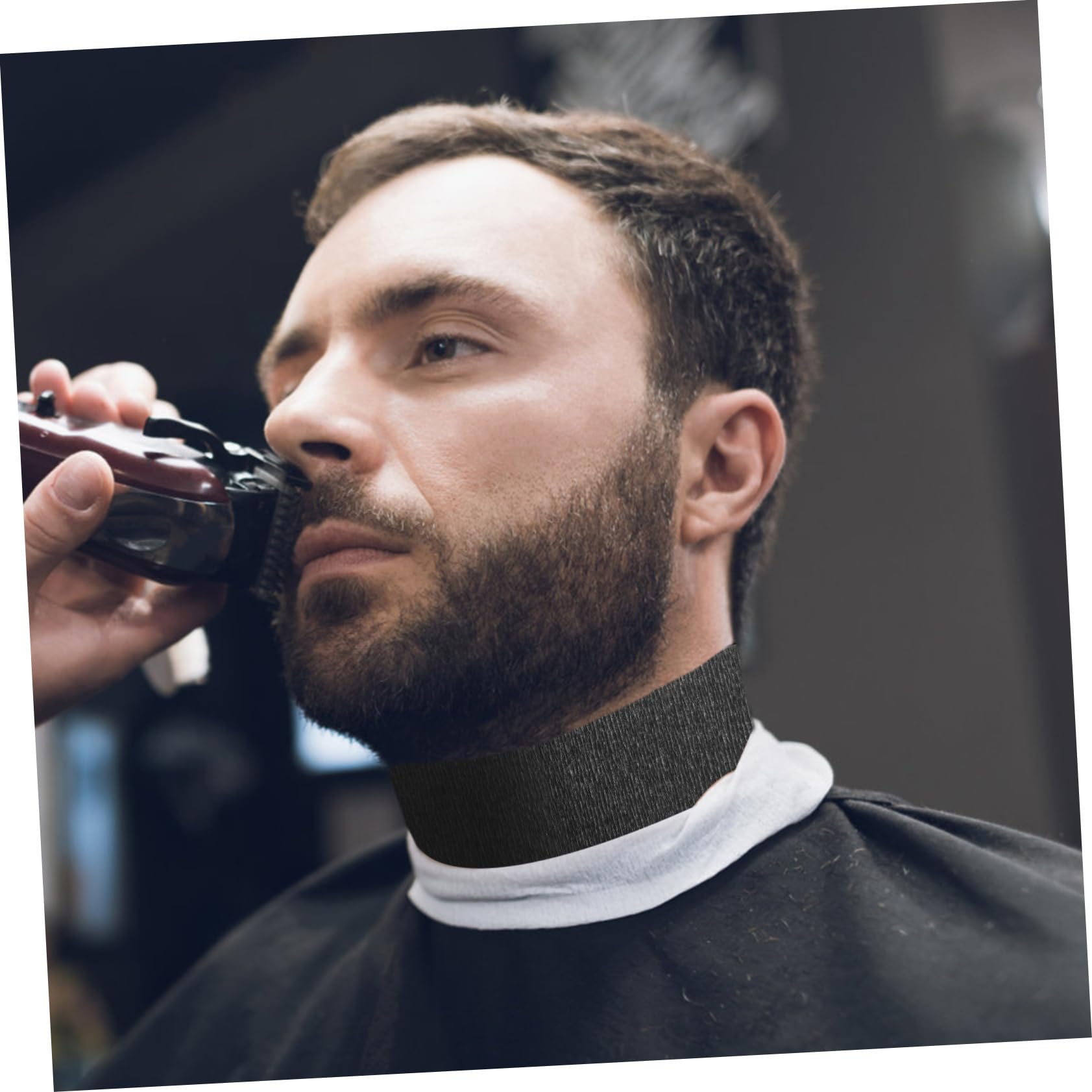 Beatifufu 4-pack Hairdressing Neck Strips One-time Use Neck Covering Paper for Hair Salons Barber Shops Diy Hair Cutting Strong Elasticity Safe Comfortable