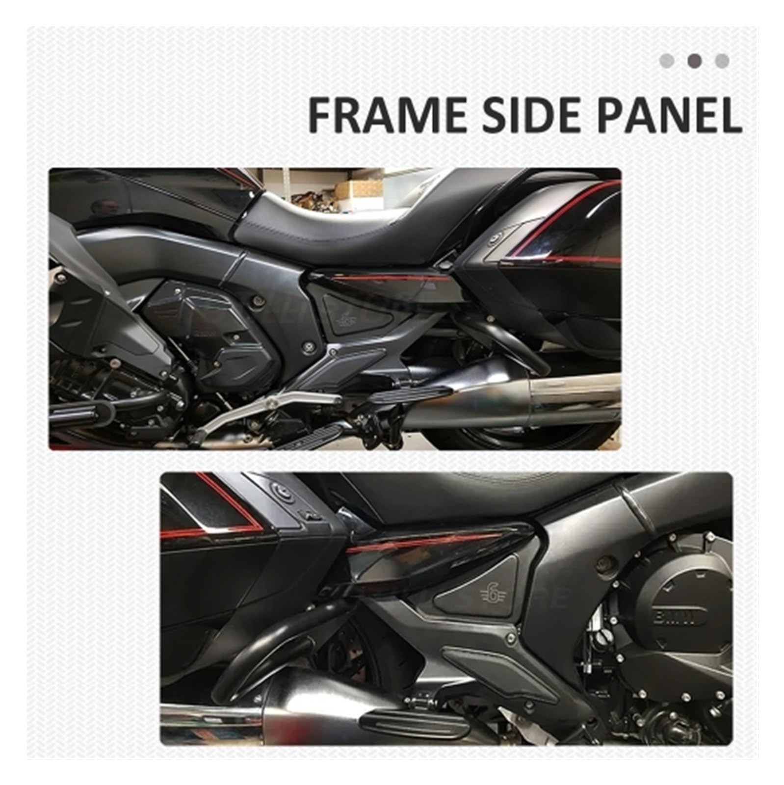 Panneaux latéraux de Cadre de Moto K1600B, Couvercle de carénage, plaques en Plastique, Garniture de réservoir Compatible avec K1600 B/Grand America 2018 2019 2020 21
