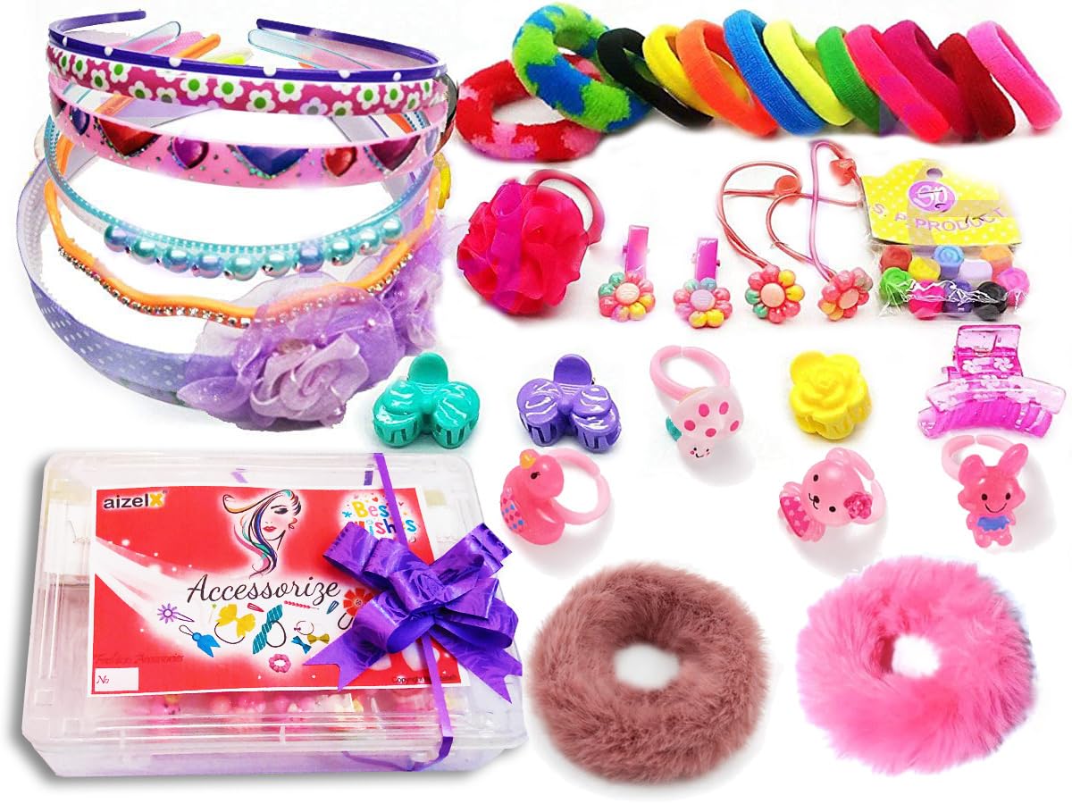 Aizelx 30Pcs Gift Hair Accessories with Gift Box Fashion Clips Hair Band Clutches Hair Pin Birthday Gift for Sister for Kids Girls (B07VR5PX6F) Amazon Price History, Amazon Price Tracker