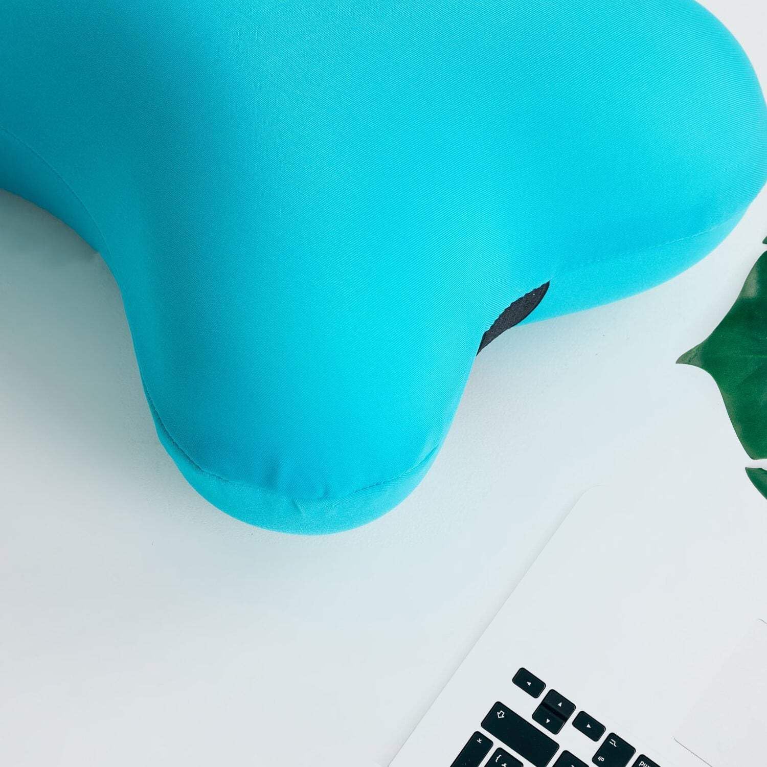 Microbead Roll Neck Pillow Mini Microbeads Bone Type Travel Pillow Soft Cushion Back Head Neck Support-image-1