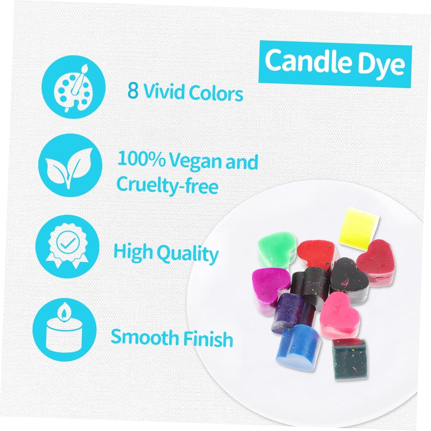 VILLCASE 11pcs Candle Wax Dyes Vibrant Chips for Candle Making Suitable for Paraffin Soybean and Coconut Wax for Creative Supplies