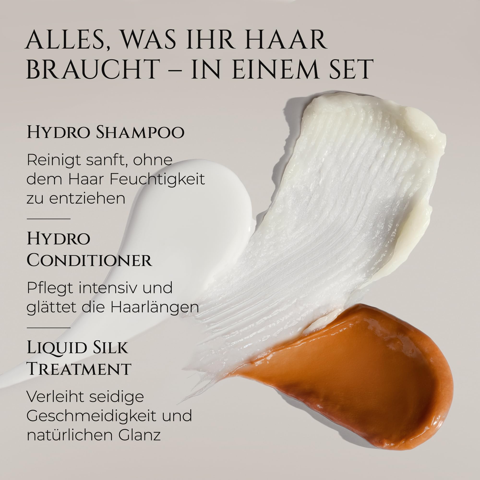 HADAT Hydro Silk Shampoo und Conditioner Set 3 x 70 ml Reisegröße