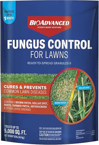 BioAdvanced Fungus Control for Lawns, Granules, 10 lb, Fungicide for