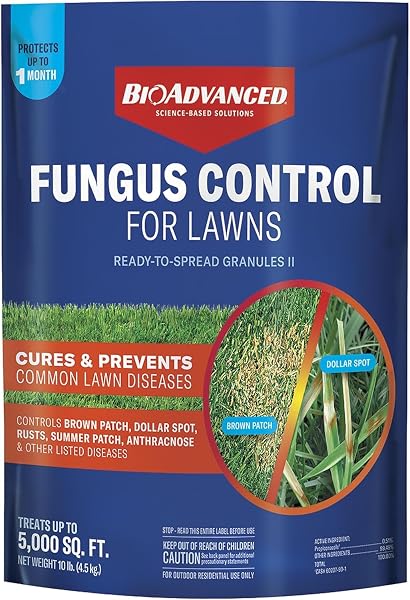 BioAdvanced Fungus Control for Lawns, Granules, 10 lb, Fungicide for Lawns
