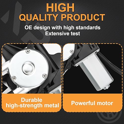 Miniatura 6 de Elevalunas eléctrico del lado del pasajero trasero con motor de repuesto para Buick Century, Buick Regal 1997 1998 1999 2000 2001 2002 2003 2004