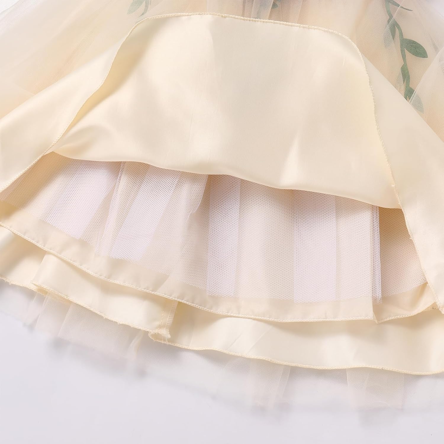 ODASDO Flower Girl Tulle Dress Kid Floral Embroidery Square Neck Sleeveless A-line Princess Tutu Dresses for Wedding Birthday - Image 8