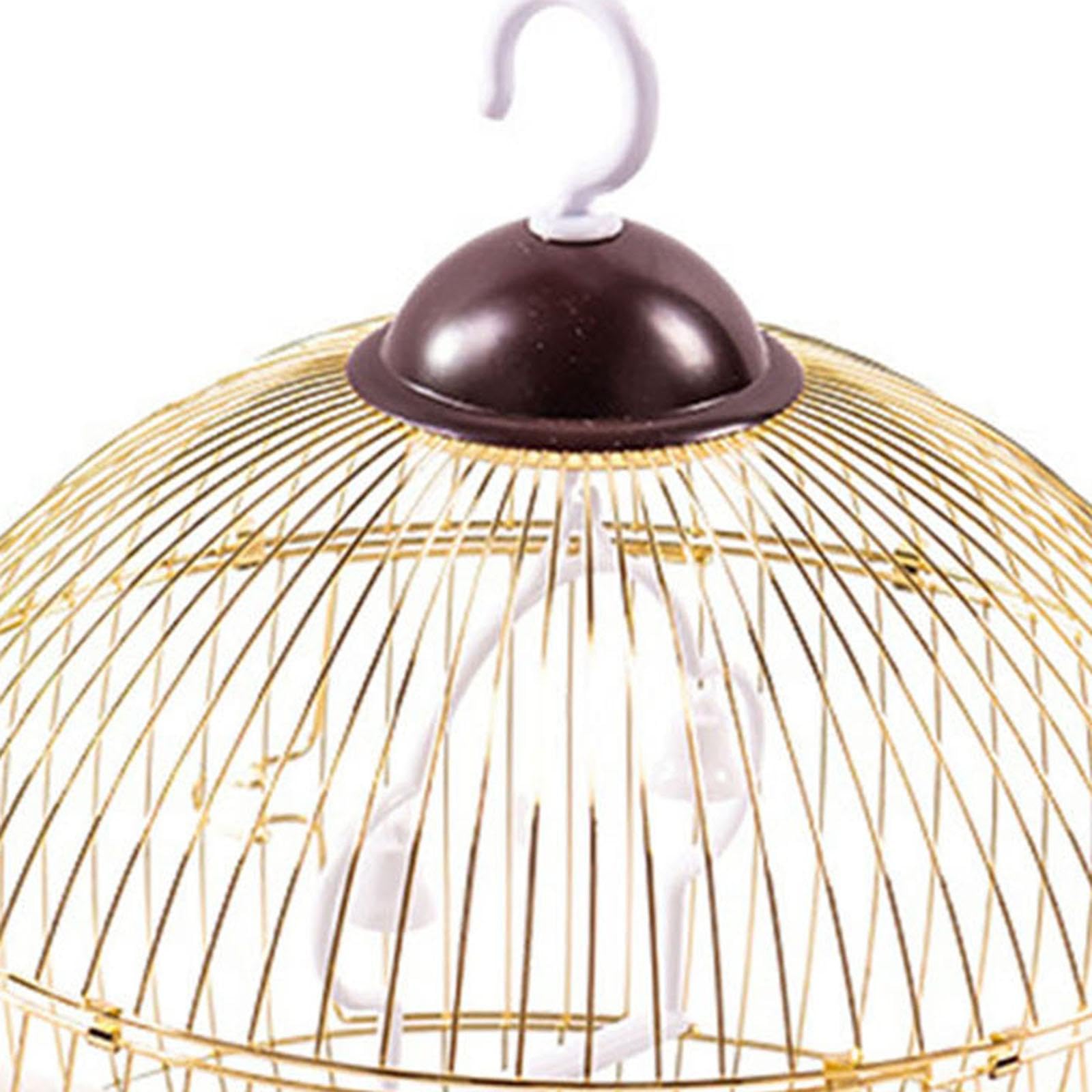 Standkäfig Vogelkäfig Hängekäfig Papagei Vogelkäfig für Finken Kleinvögel, Gold