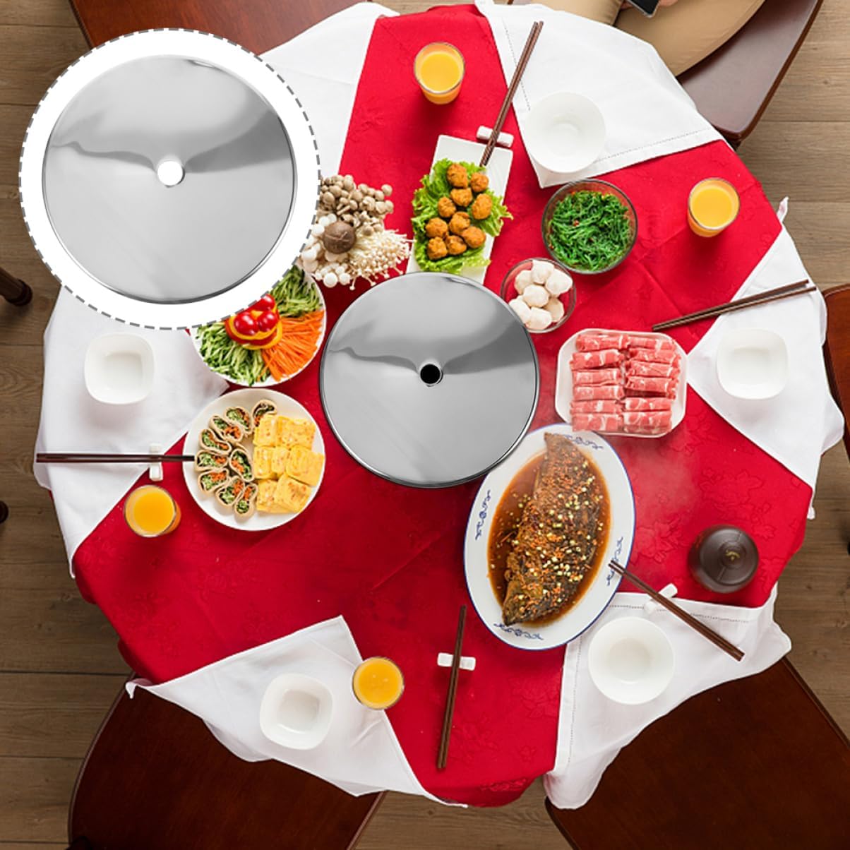 Induction Cooker Diffuser Stainless Steel Adapter Plate for Hot Pot Table Repair High-temperature Cooking Accessory Convenient and Kitchen Tool