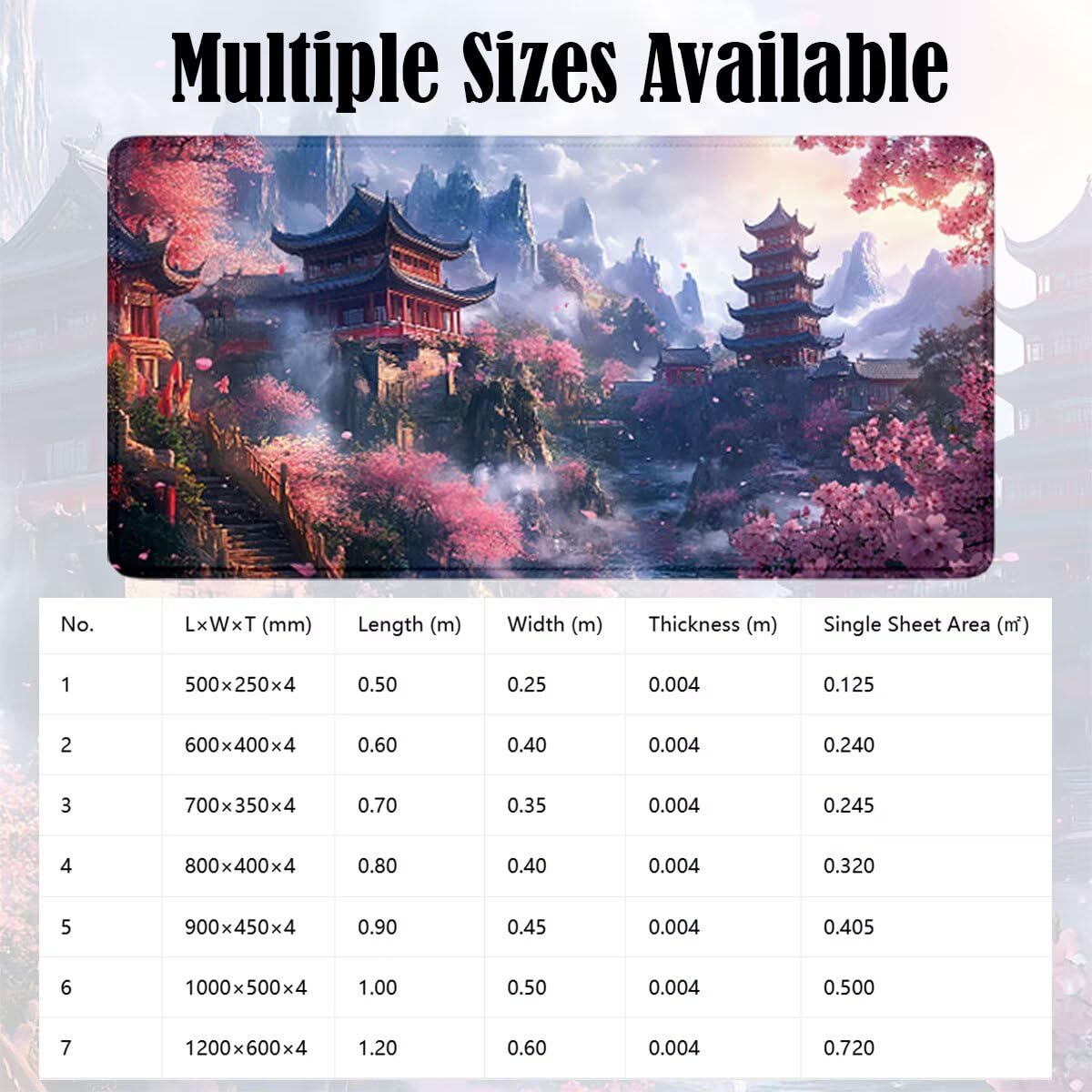 Tappetino Mouse Gaming XXL, Mousepad 1200x600x4mm attico fiore 0x0-173 | Tappetino Scrivania con Base in Gomma Antiscivolo Bordi Cuciti per Computer, PC, Migliora la Precisione e la Velocità