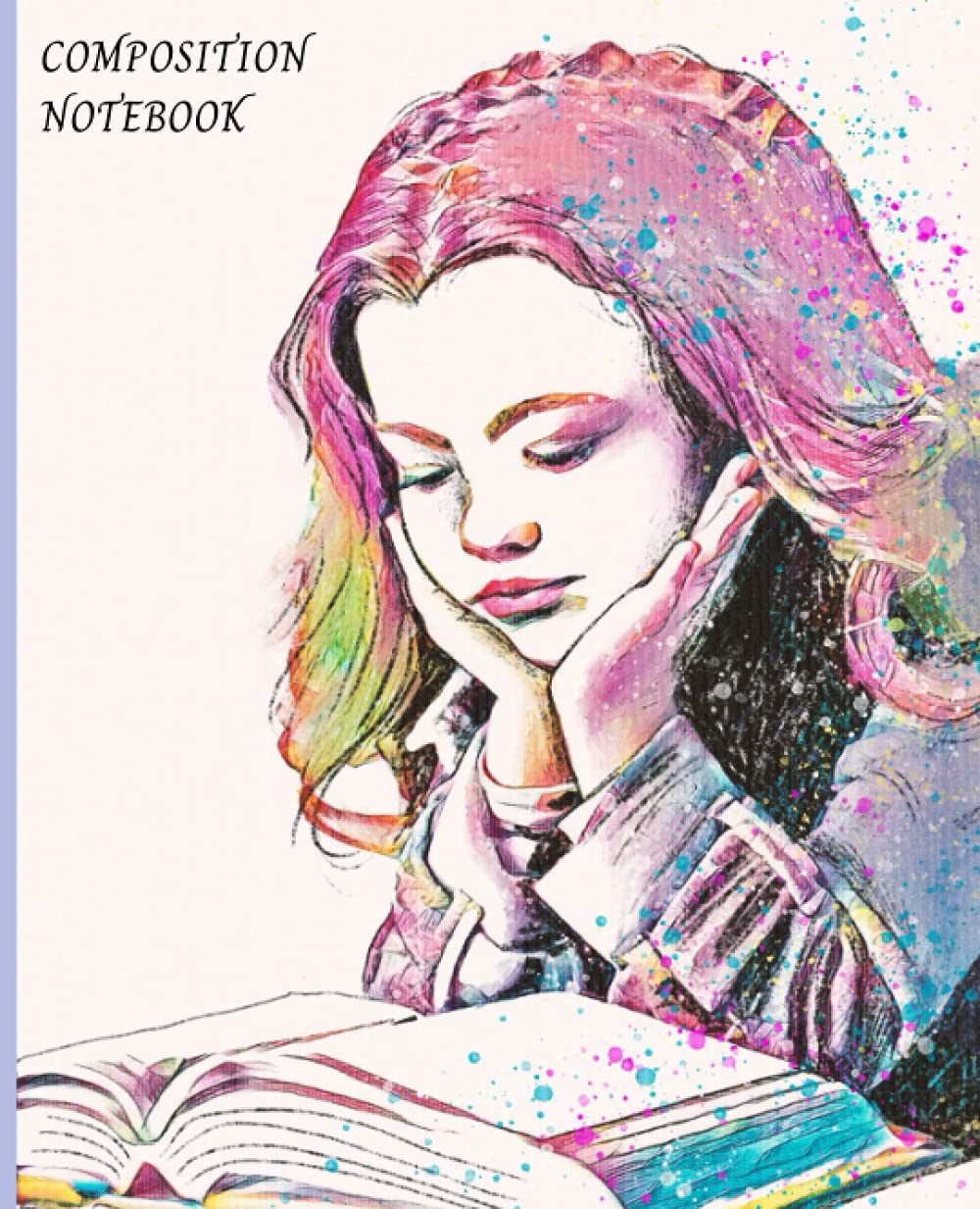 Composition Notebook: Vibrant, Wide-Ruled, Lined Journal - 7.5 x 9.25 inches