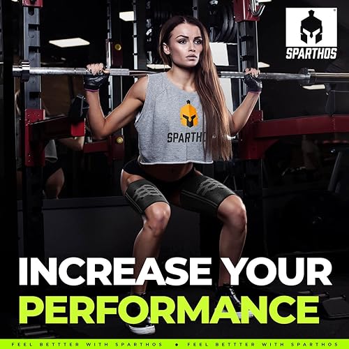 Miniatura 7 de Sparthos Mangas de compresión para muslos par  Soporte cuádruple e isquiotibial  Mangas superiores de la pierna para hombres y mujeres  Hecho de una