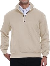 APTRO Herren Sweatshirt ohne Kapuze Pullover mit Halb-Reißverschluss & Seitentaschen Atmungsactive Sportliche Basic Langarmshirts