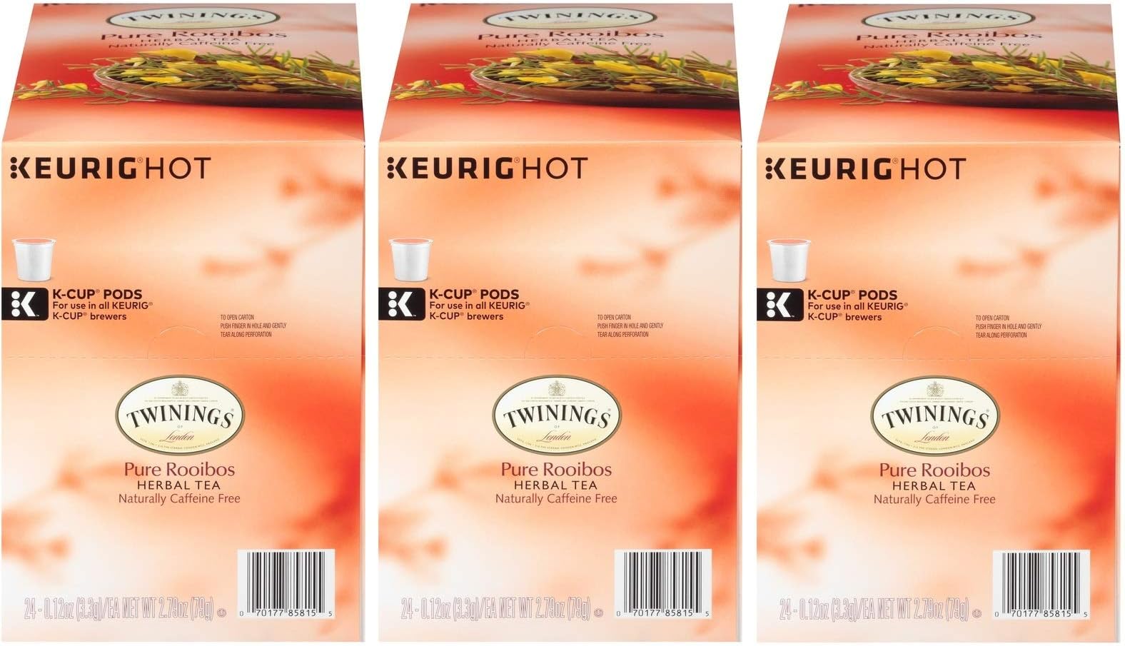 Bigelow Lemon Ginger Herbal Tea Keurig KCups, 22 Count