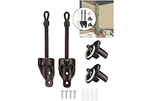 Sun Shade Tie Downs and End Cap with Ring Kit