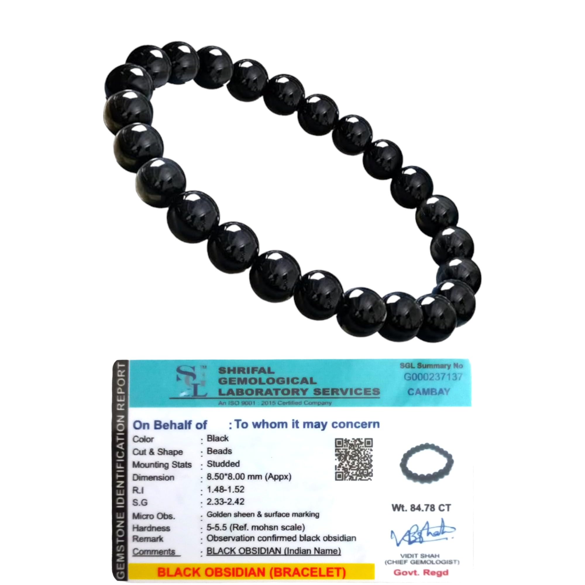 Buy Divine Spirituals Natural Black Obsidian Bracelet Lab Buy Divine Spirituals Natural Black Obsidian Bracelet Lab