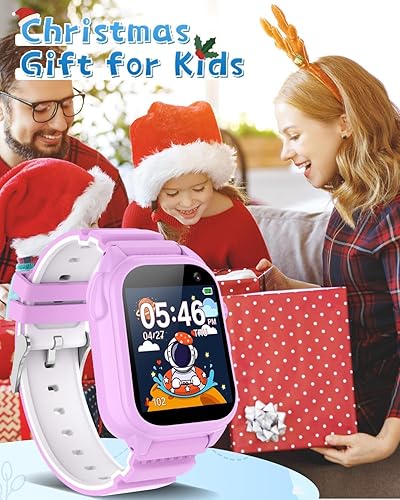 Miniatura 7 de BEIARA Reloj inteligente impermeable para niños, con 26 rompecabezas, pantalla táctil, cámara HD, reproductor de música, podómetro, despertador,