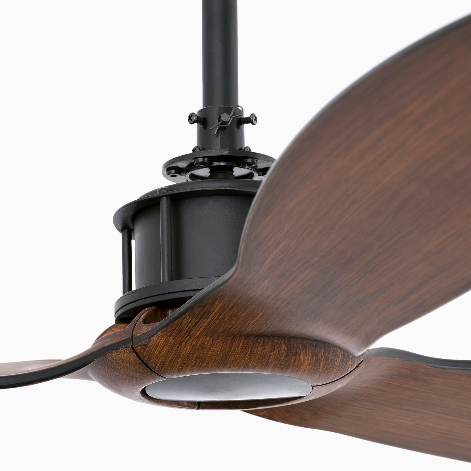 Faro 33395 - JUST FAN Ventilatore da soffitto nero/legno con motore DC