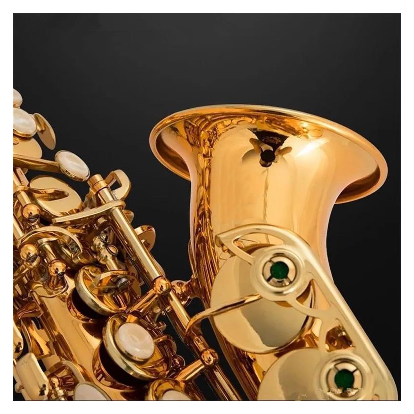 Saxofón Saxofón Tenor Oro Si Bemol Menor Saxofón Material De Latón