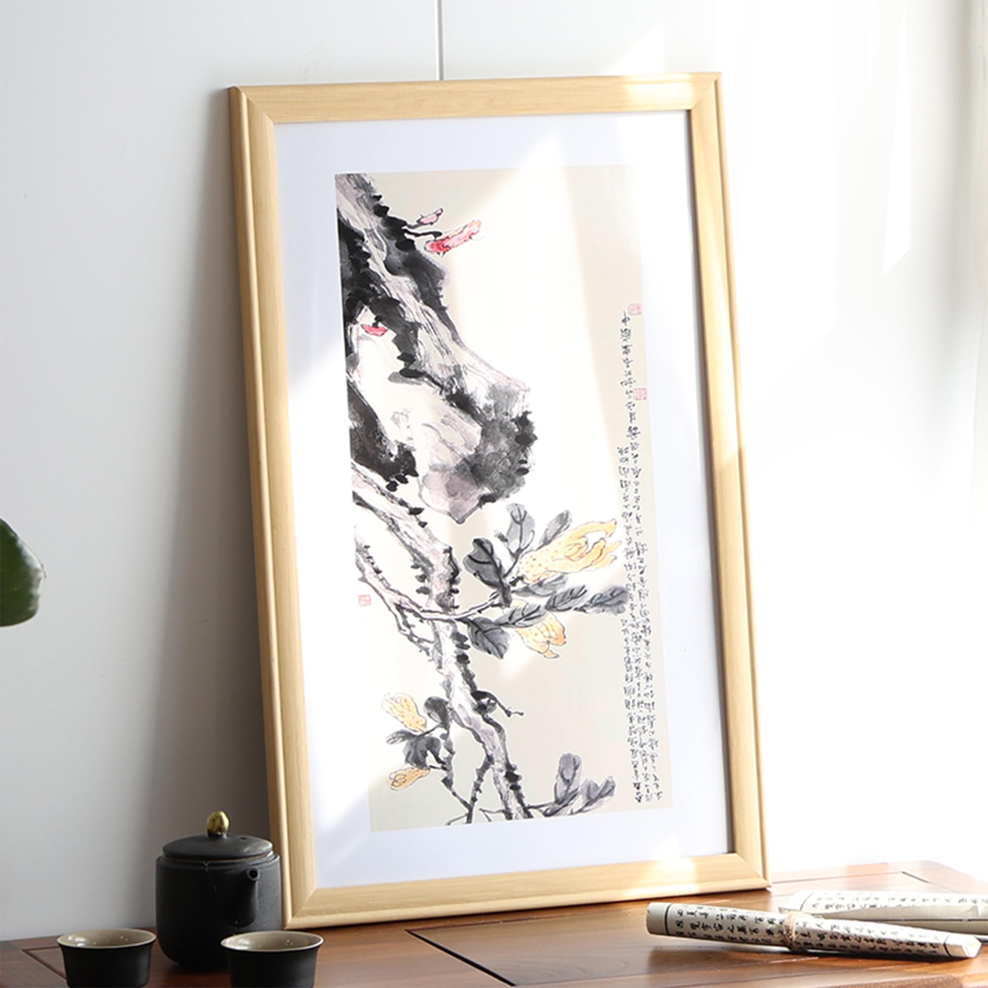 Amazon.co.jp: ポスターフレーム 40×80cm 額縁 木製 高級