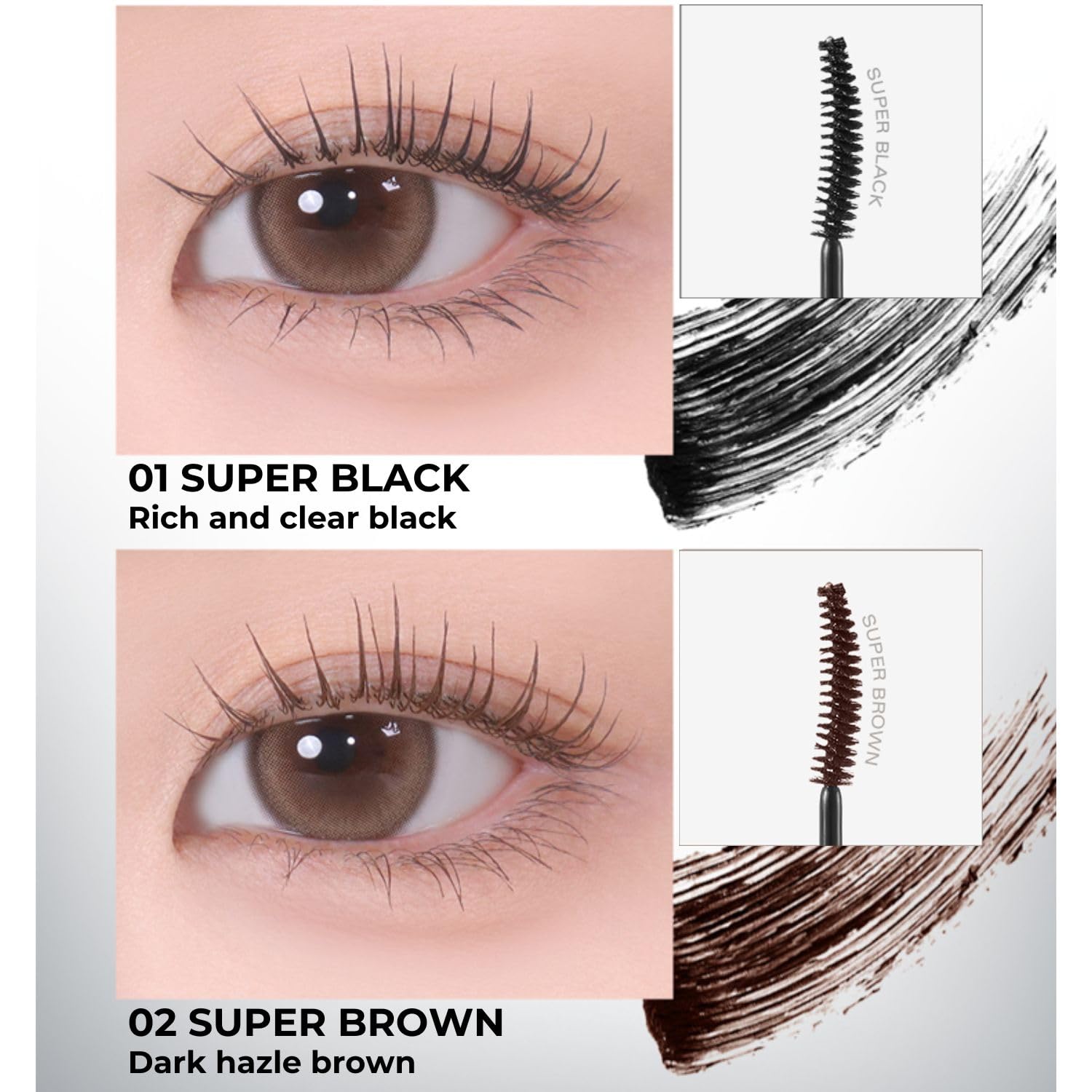 BBIA Never Die Mascara Extreme - Delicate Curling Ultra Long-Lasting Fixing Power Volumizing Lengthening Intense Length Natural Full Lashes No Smudging & Clumping K-Beauty (01 SUPER BLACK) - Image 5