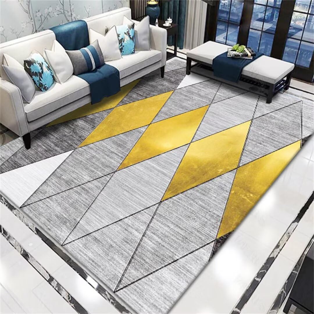 Tapis de couloir anti-humidité losange coloré pour embellir votre entrée