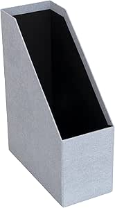 Bigso Estelle Canvas Fiberboard Upright Magazine Storage Box | Magazine ...
