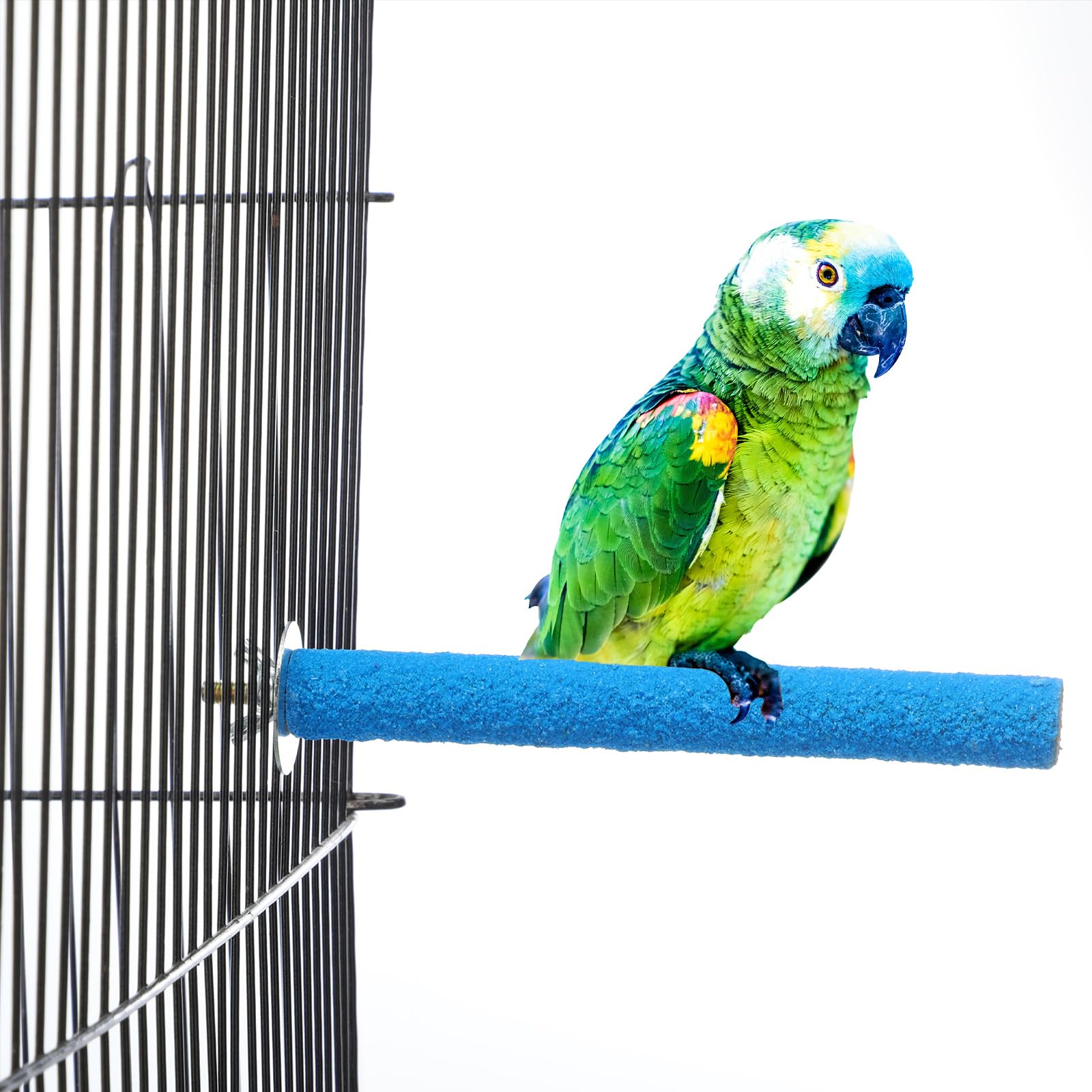 Yaomiao 8 Pcs No Mess Small Bird Feeders with 4 Pcs Cage Perch Automatic Drinker Parakeet Seed Dispenser Quail Feeder and Watered Cage Accessories for Small Birds Parrot Cockatoo Canary(Clear) - image 4