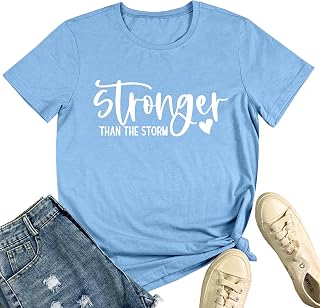 BLACKMYTH Women Cute Graphic Stronger Tee Shirts