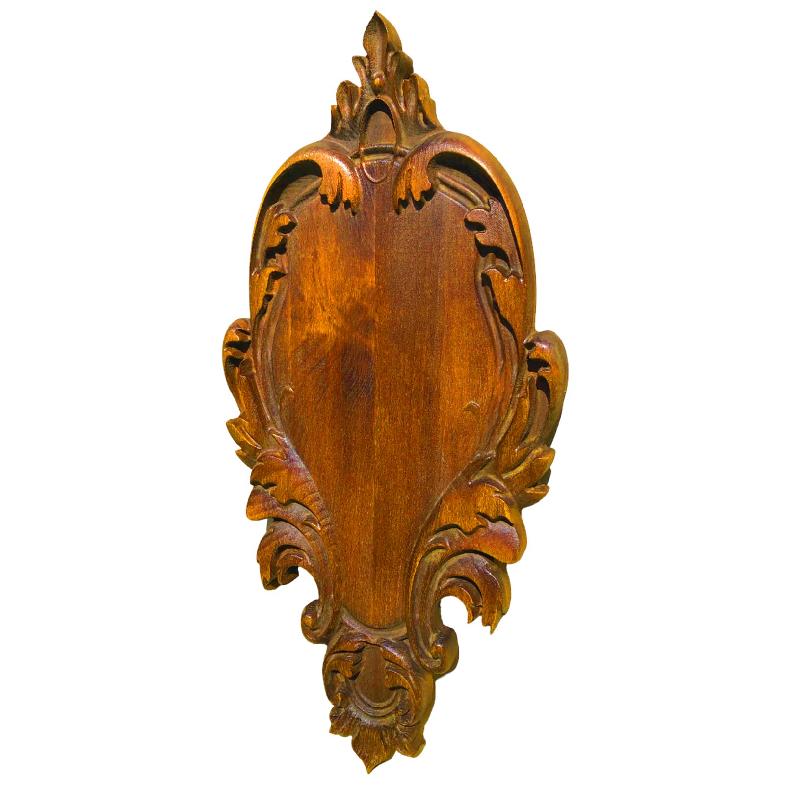 Trophy Shield - Tabla de madera de haya maciza para trofeos de caza, cuernos como jabalí, ciervo, cabras (B-37) (roble rústico)