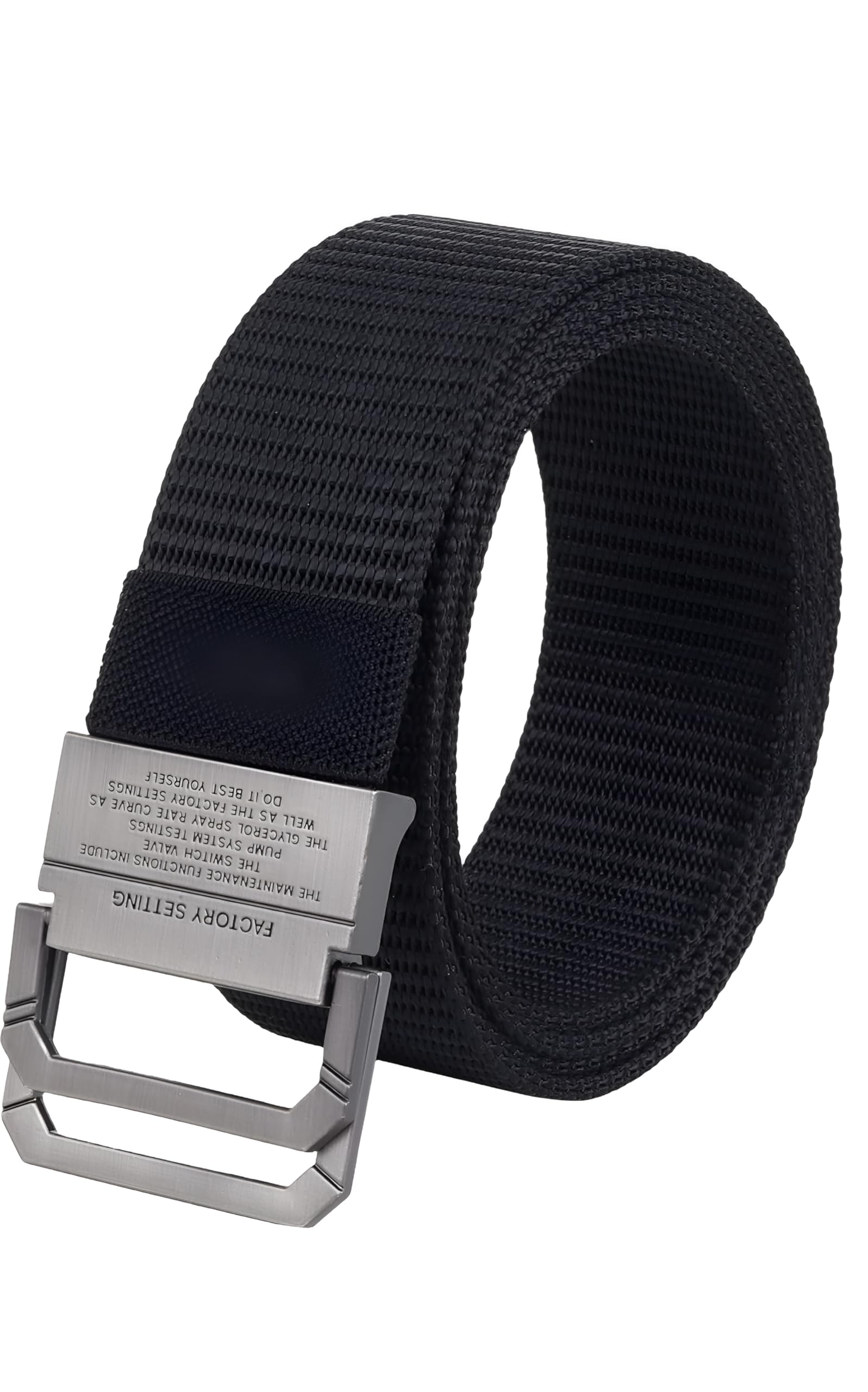 Double Ring Nylon Fabric Belt for Men