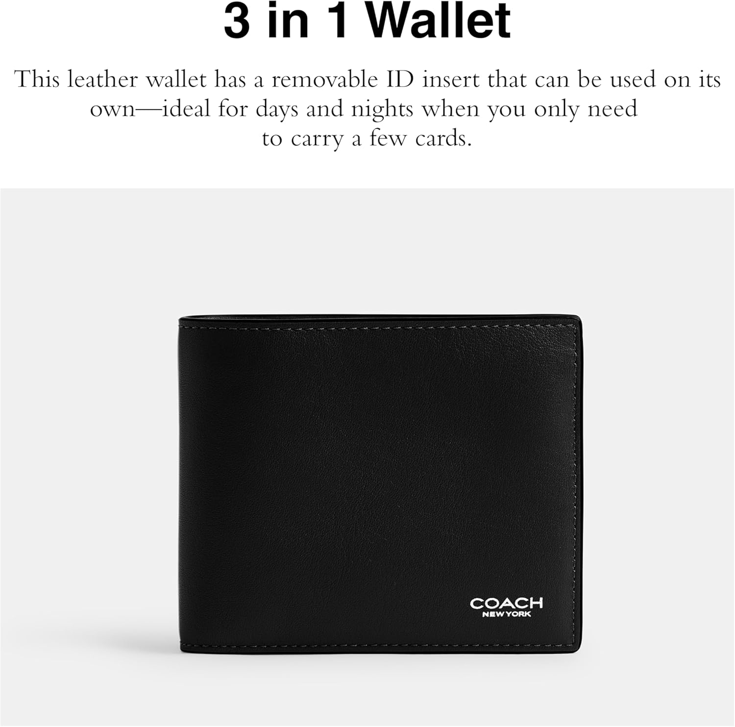 Coach Men's 3 in 1 Wallet in Leather - Image 2