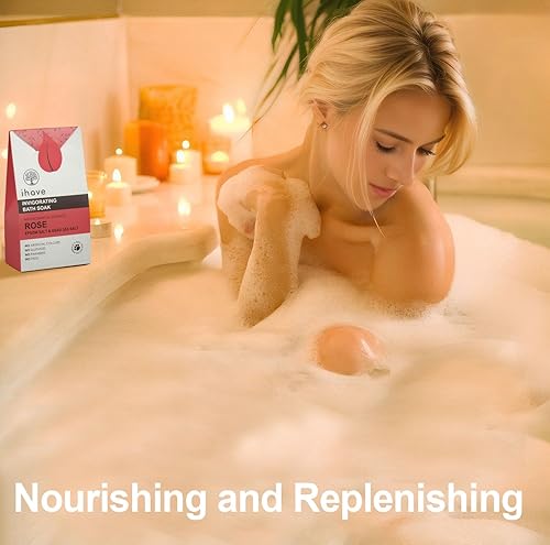 Miniatura 3 de iHave Epsom - Sal y sal del mar muerto con aceites esenciales de rosa, sales de baño portátiles, regalos únicos de spa para ella, aniversario ideal,