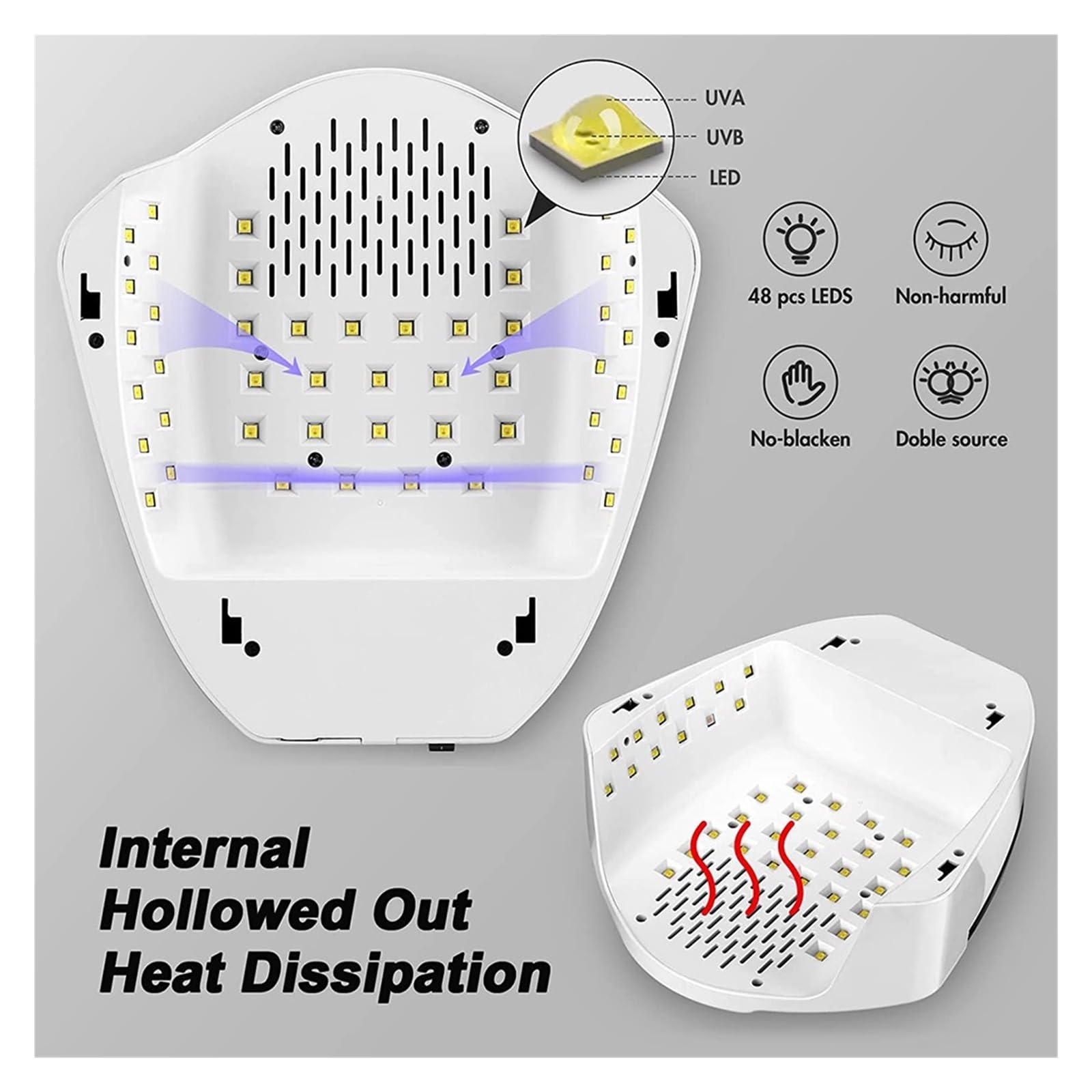 Lampa LED UV do paznokci Lampa UV LED do paznokci 96W akumulatorowa bezprzewodowa profesjonalna suszarka do paznokci żelowy lakier do paznokci lampa utwardzająca narzędzia do manicure do paznokci do d