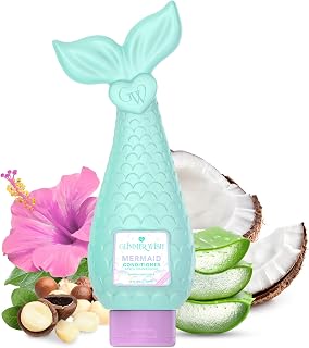 Glimmer Wish Mermaid Kids Conditioner, Paraben and Sulfate Free Conditioner for Strong and Smooth Hair, Kids Hair Care, Tropical Beach Scent, 12 Fl Oz