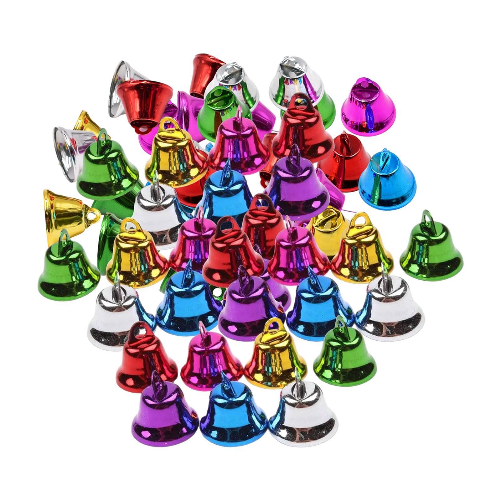 PUXZYAX Ensuring Long Lasting Festive In Home Or Craft Projects. Jewelry Making Festival Training Doorbells | Iron Pet Bells For Christmas Celebration Jewelry, 21MM