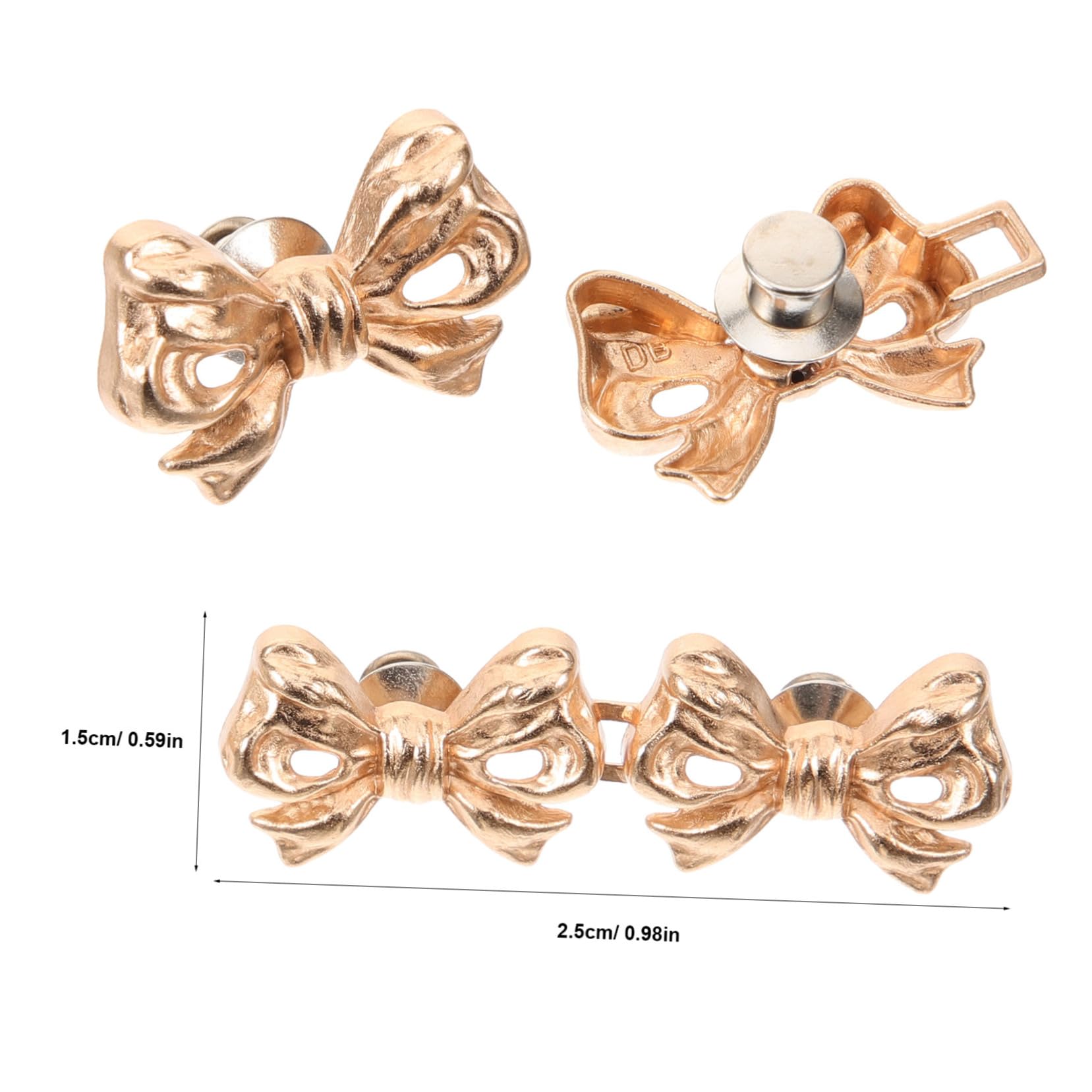 Angoily 5 Series Extensores De Cintura Ajustables De Botones Decorativos Para Clips De Cintura Para Ajustar Ropa Para Jeans Y Faldas 16 Piezas X 5