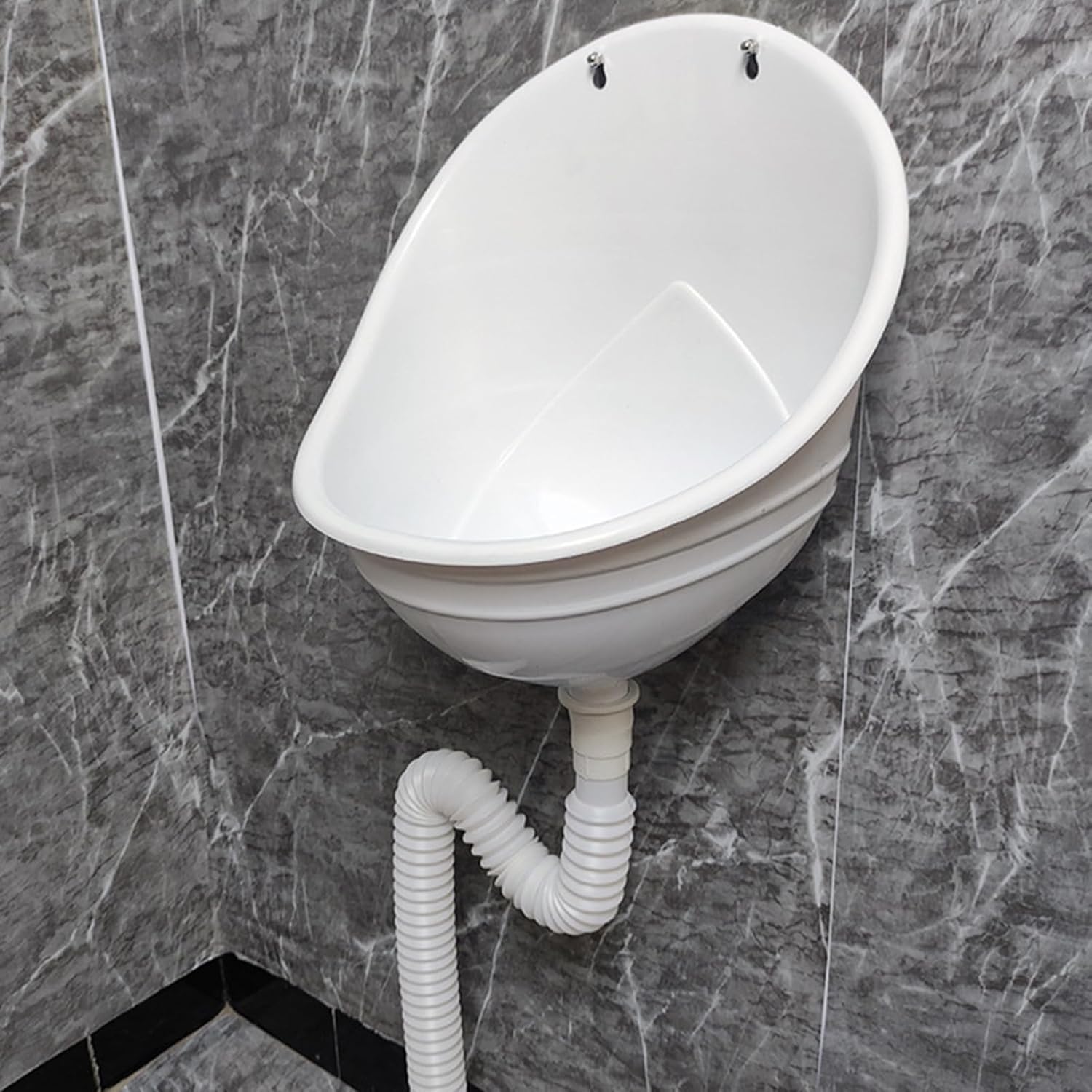 High-Efficiency Urine Diverter - Waterless Wall-Mounted Urinal with Anti-Odor Drain for Easy Installation,Waterproof and Shockproof for Kids Bathroom Urinal Accessory Blue 150CM