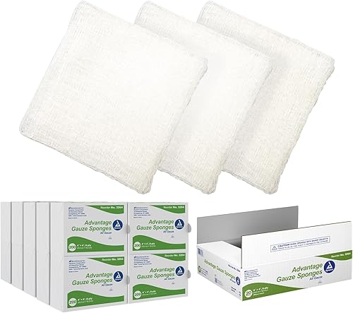 Dynarex Esponjas quirúrgicas Advantage de 8 capas, económicas, 20 unidades