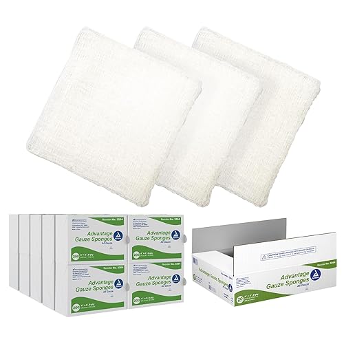 Dynarex Esponjas quirúrgicas Advantage de 8 capas, económicas, 20 unidades