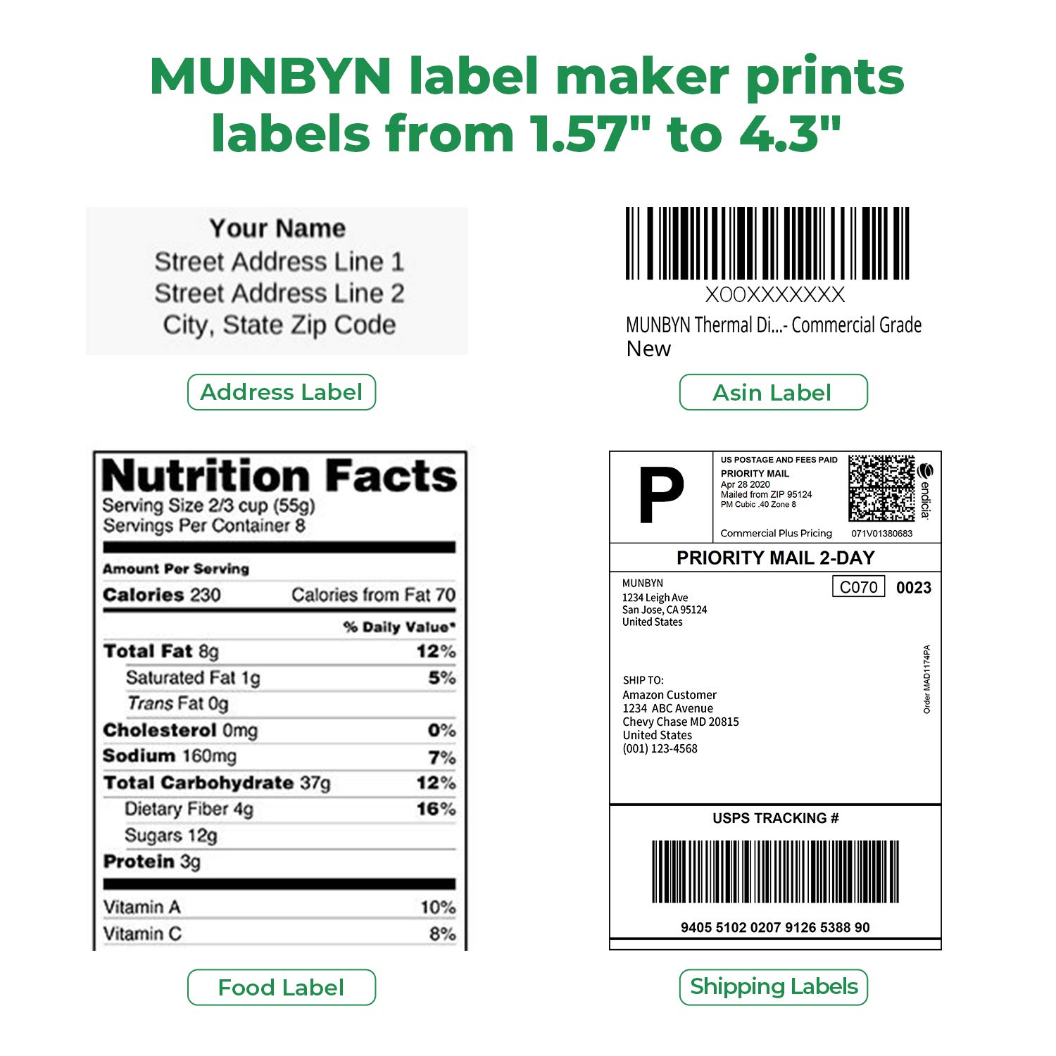munbyn usb label printer