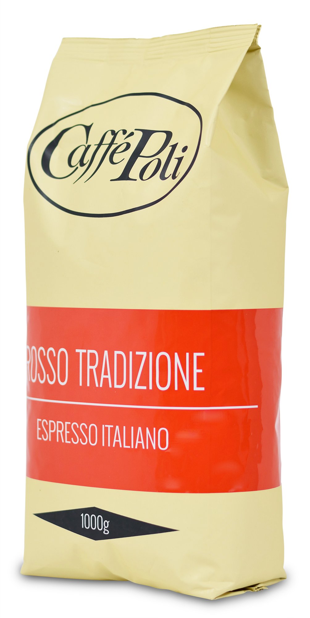 Caffè Poli Rosso Tradizione Espresso Italiano | Hervorragend für Kaffeevollautomaten, Siebträger und Espressomaschine | Kaffee-Bohnen aus Italien (10 x 1 kg Packung)