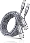 USB C to USB C Cable[10ft,2Pack],PD 60W Long Type C to C Fast Charging Cord | USBC Charger Cable for iPhone 17 Air 16 15 Plus Pro Max,MacBook iPad Pro/Air,Samsung Galaxy S26 S25 S24,Switch,PS5