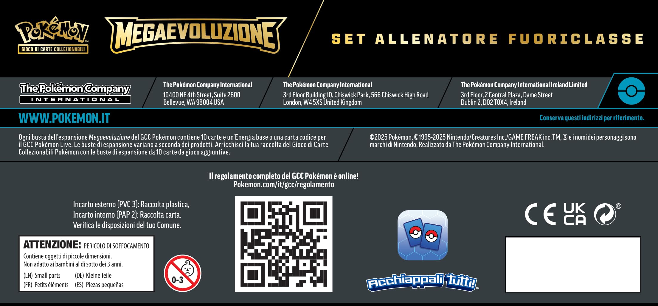 Pokémon: set Allenatore Fuoriclasse (Lucario) dell’espansione Megaevoluzione del GCC Pokémon (una carta promozionale a figura intera, nove buste di espansione e accessori premium)