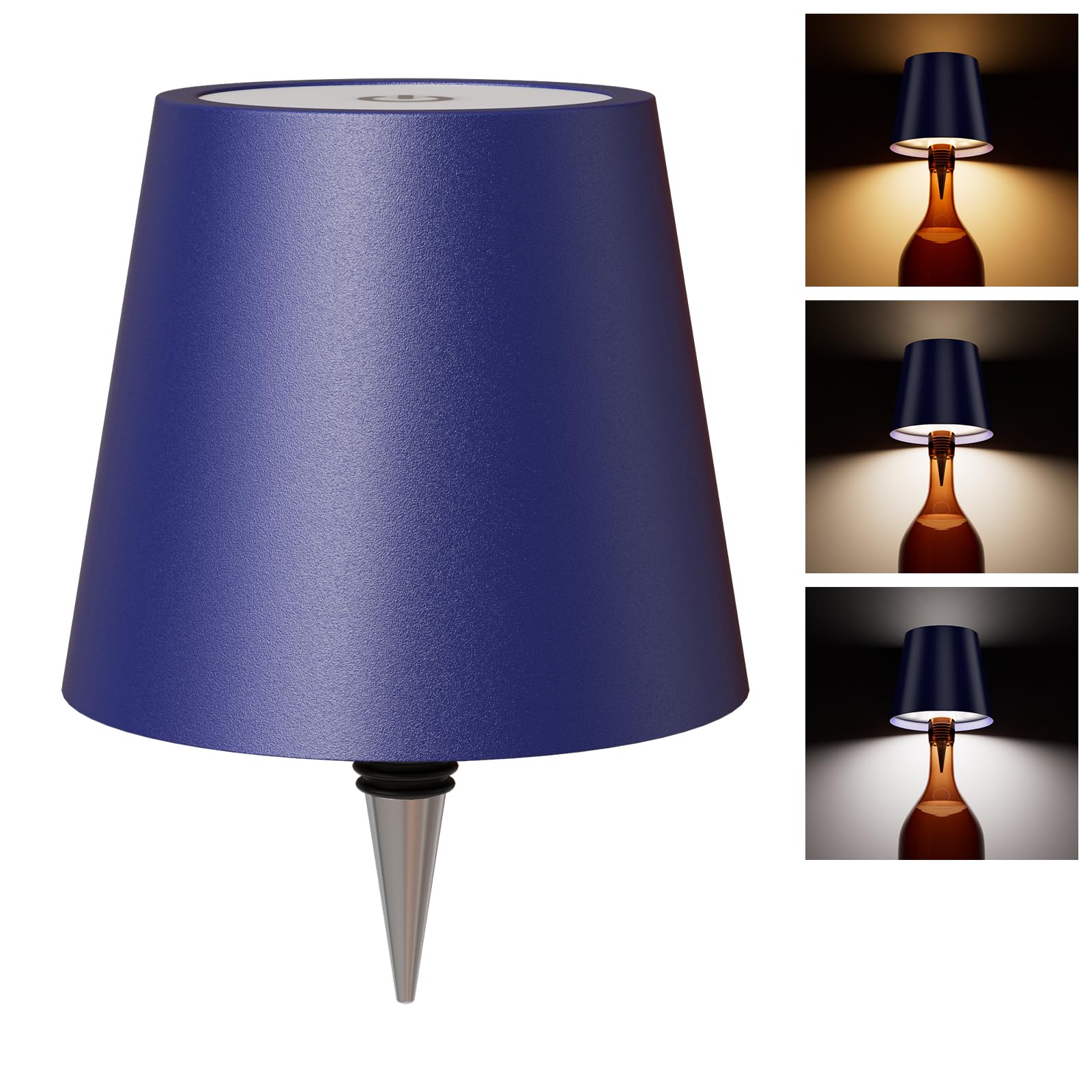 WOKWOYIO Wireless Bottle Lamp, Wireless Lamps Rechargable