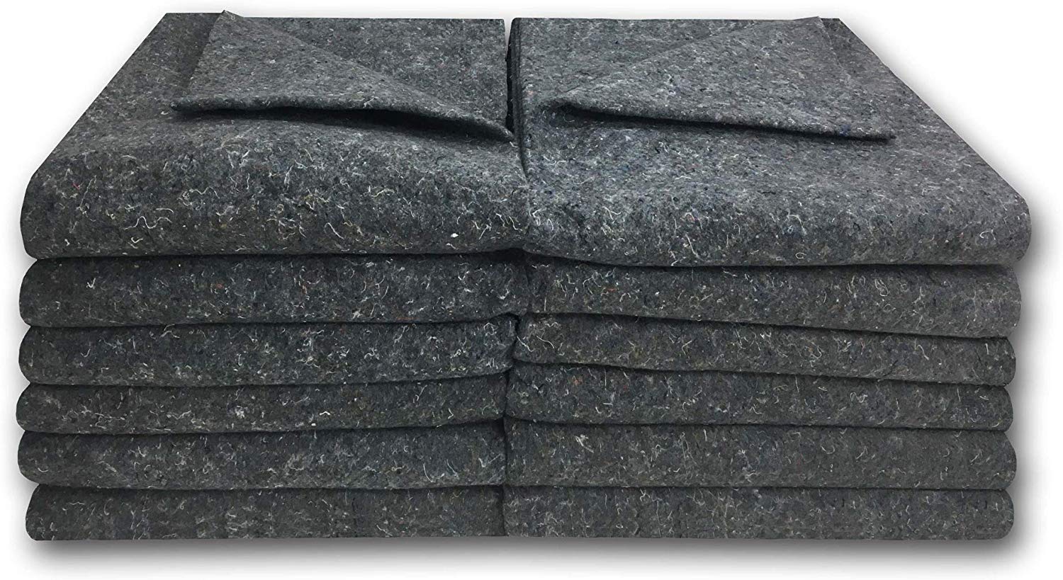 Uboxes Moving Blanket Light Weight Grey, 3mm, 1.66Lbs (12)