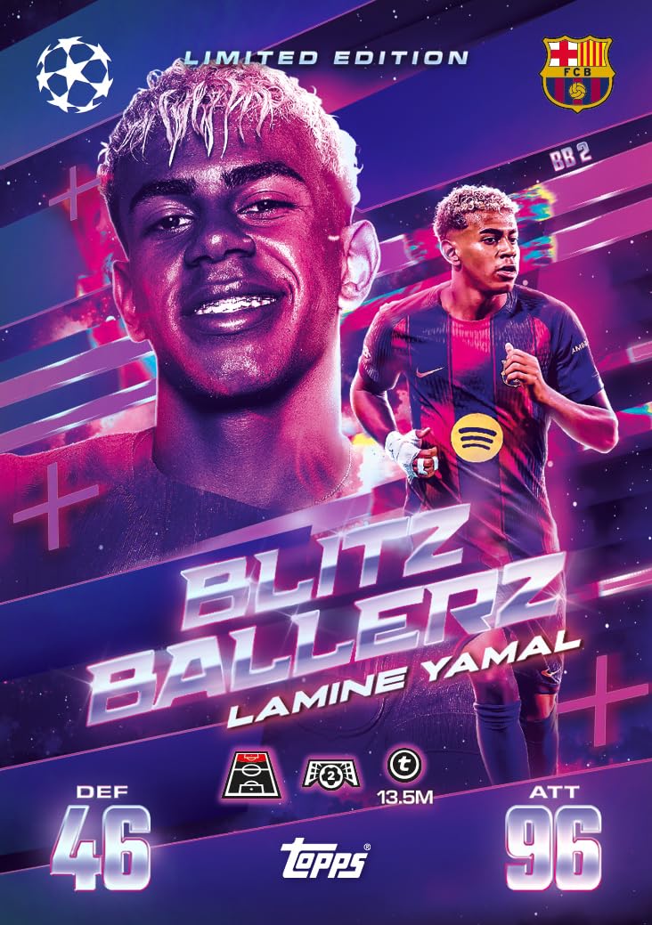 Topps UCC Match Attax Extra 2026 Mega Tin Blitzballers 48 kart 3 karty Blitzballers LE